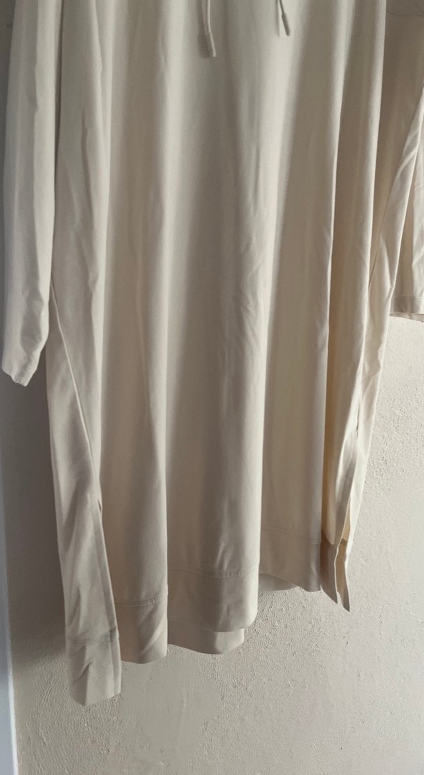 Bej Uzun Kollu Uzun Sweatshirt - Görsel 3