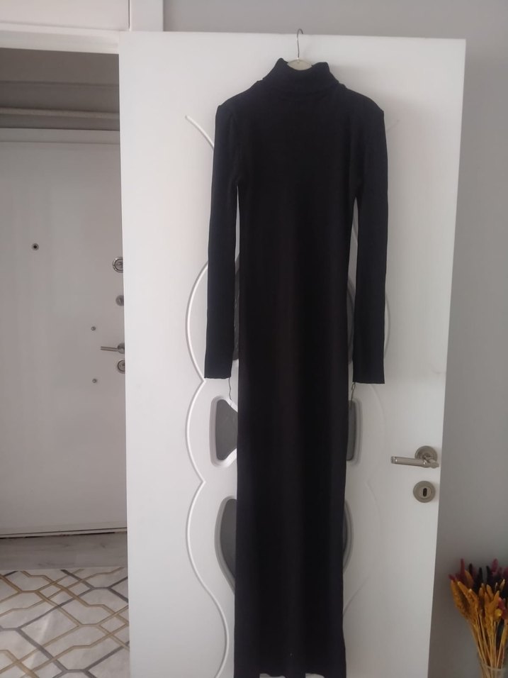 Gri Kadın Boğazlı Örgü Yün Kazak 2 adet - Görsel 2