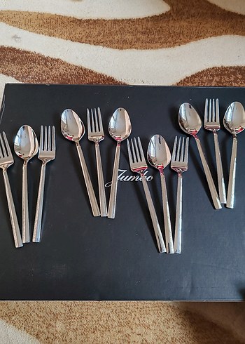 6 ADET TATLI KAŞIGI 6-ADET TATLI ÇATALI - Görsel 2