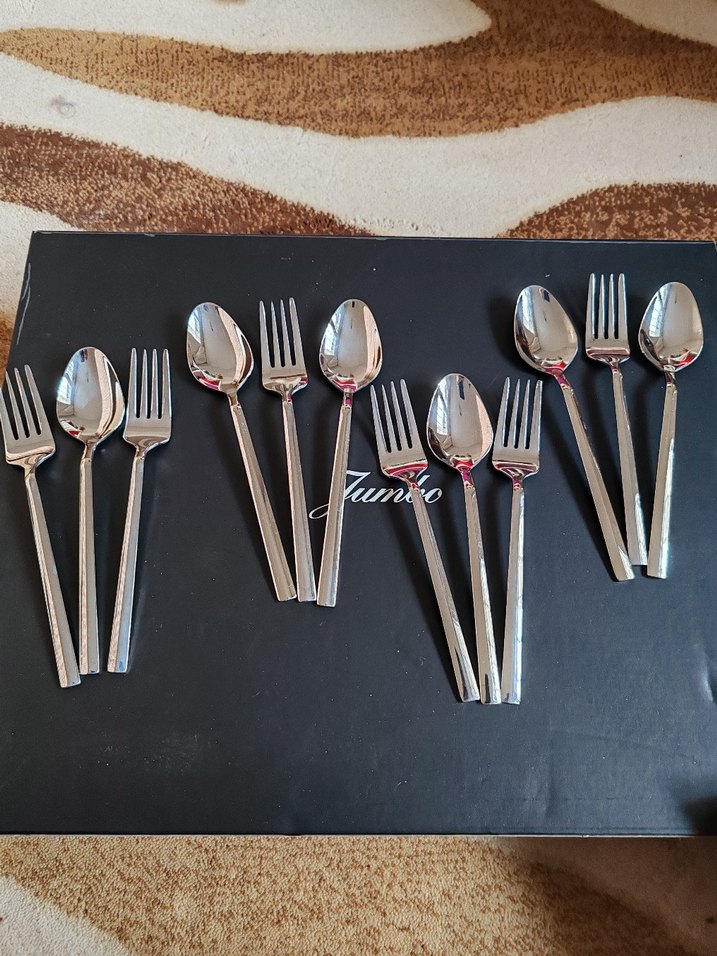 6 ADET TATLI KAŞIGI 6-ADET TATLI ÇATALI - Görsel 2