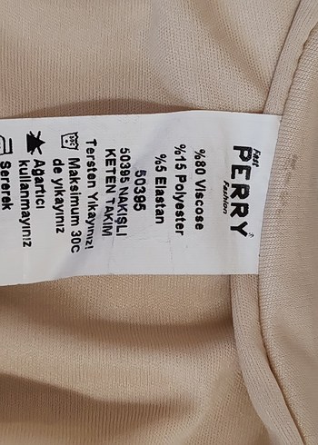 ŞİLE BEZİ KETEN KARIŞIMI PİJAMA - Görsel 4