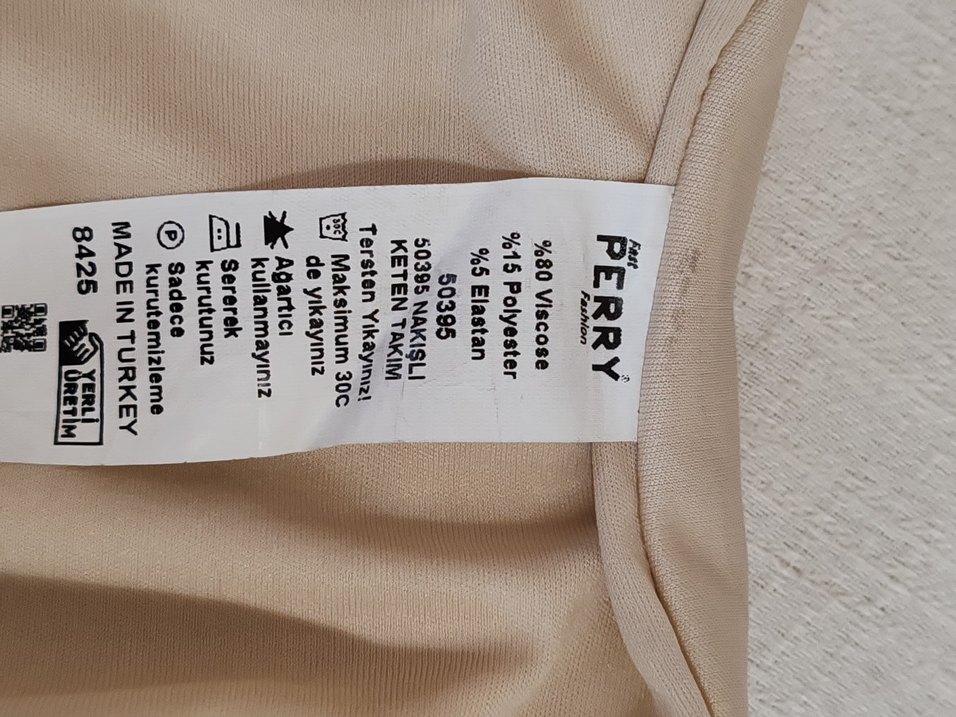 ŞİLE BEZİ KETEN KARIŞIMI PİJAMA - Görsel 4