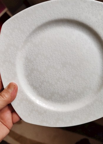 Karaca Beyaz Gri Tabak Seti - Görsel 3