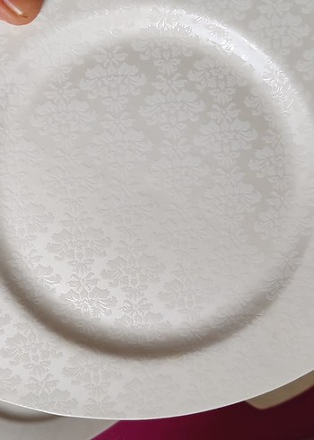 Karaca Beyaz Gri Tabak Seti - Görsel 6