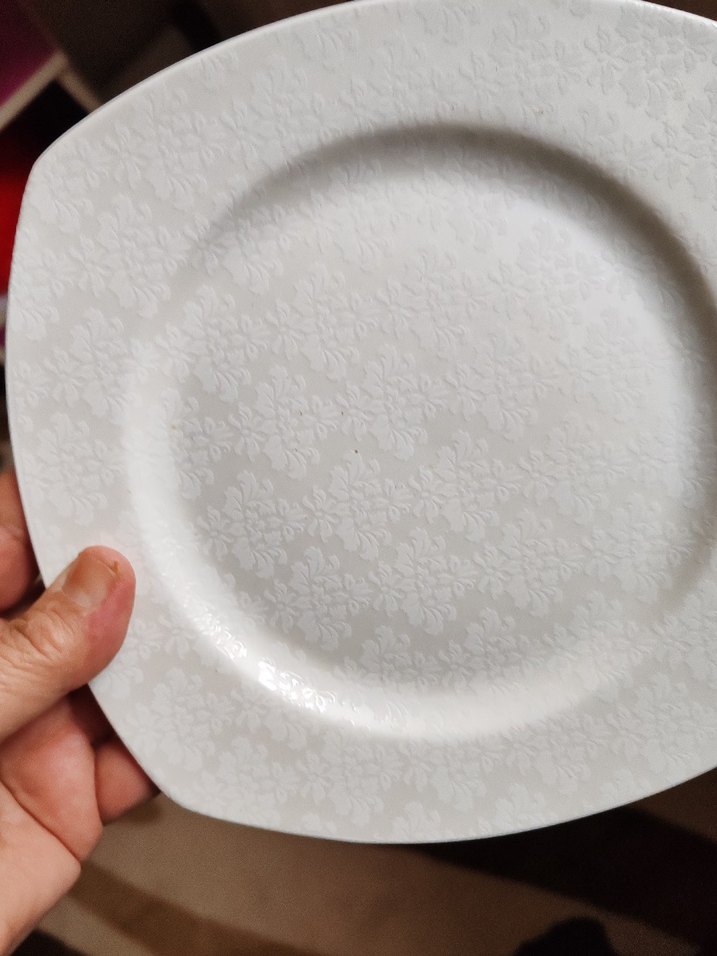 Karaca Beyaz Gri Tabak Seti - Görsel 3