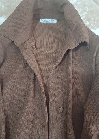 Kahverengi Keten Kadın Takım Elbise - Görsel 7