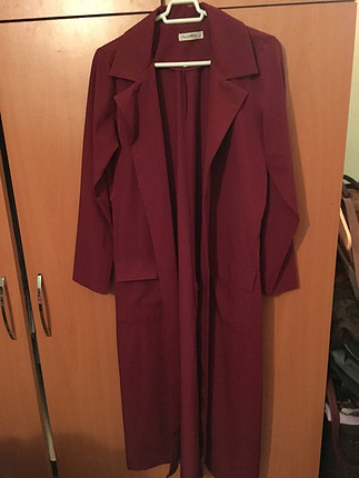 Bordo Uzun Ceket