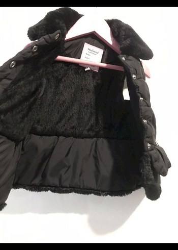 Kürklü Siyah Kısa bebek yelek - Görsel 2