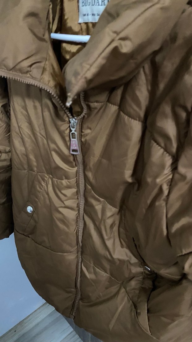 Kahverengi Kadın Mont - Görsel 3