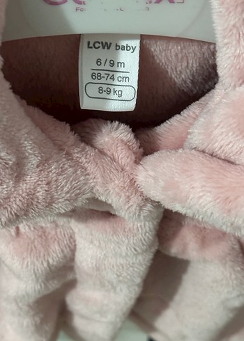 Kız Çocuk Pembe Peluş Ceket - Görsel 2