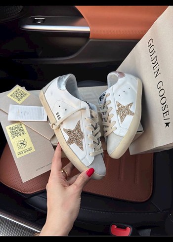 Beyaz Golden Goose Stiletto Topuklu Spor Ayakkabı