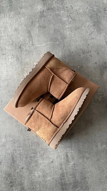 36 Beden kahverengi Renk Ugg mini Classic Taba
