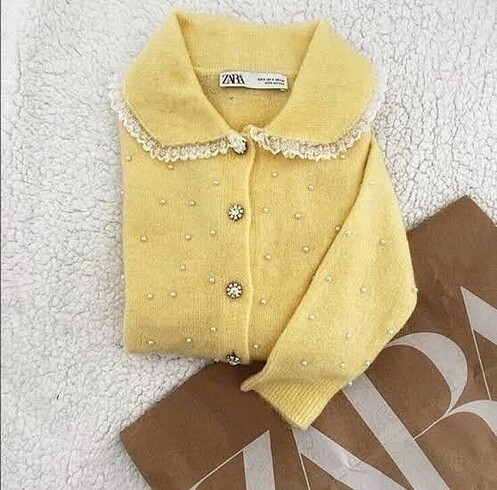 l Beden Zara incili Hırka