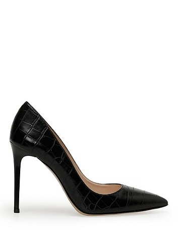 Nine West siyah topuklu ayakkabi