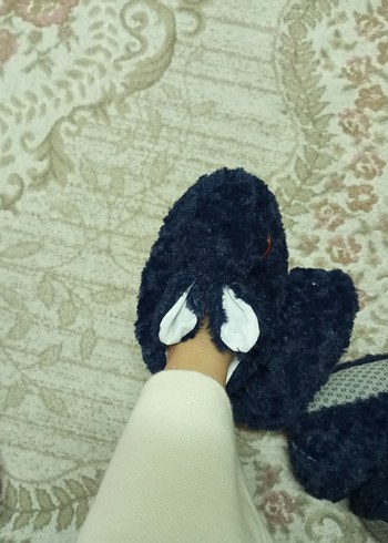 Kız Peluş Tavşanlı Ev Terlik panduf - Görsel 10