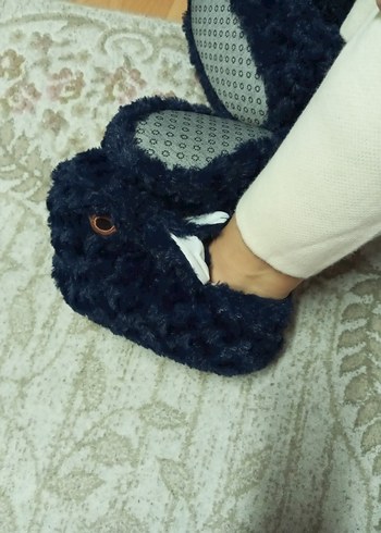 Kız Peluş Tavşanlı Ev Terlik panduf - Görsel 15