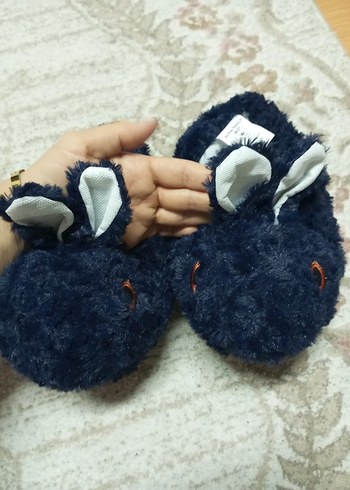 Kız Peluş Tavşanlı Ev Terlik panduf - Görsel 12