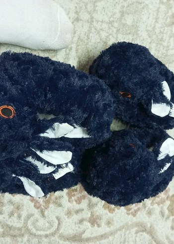 Kız Peluş Tavşanlı Ev Terlik panduf - Görsel 6