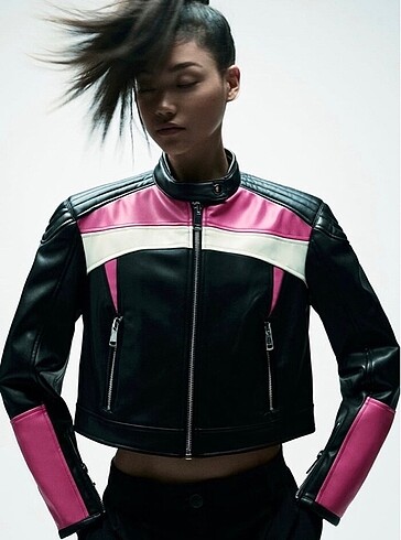Zara Zara yeni etiketli suni deri ceket