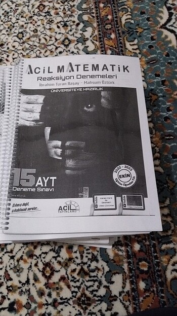 Acil yayınları ayt matematik reaksiyon denemeleri