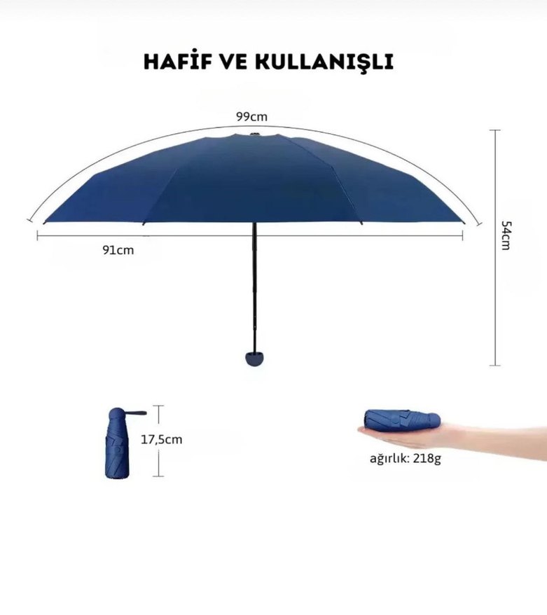 Çanta boy mini şemsiye - Görsel 4