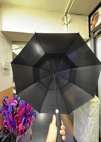 8 telli Ultra dayanıklı portakal şemsiye - Görsel 2