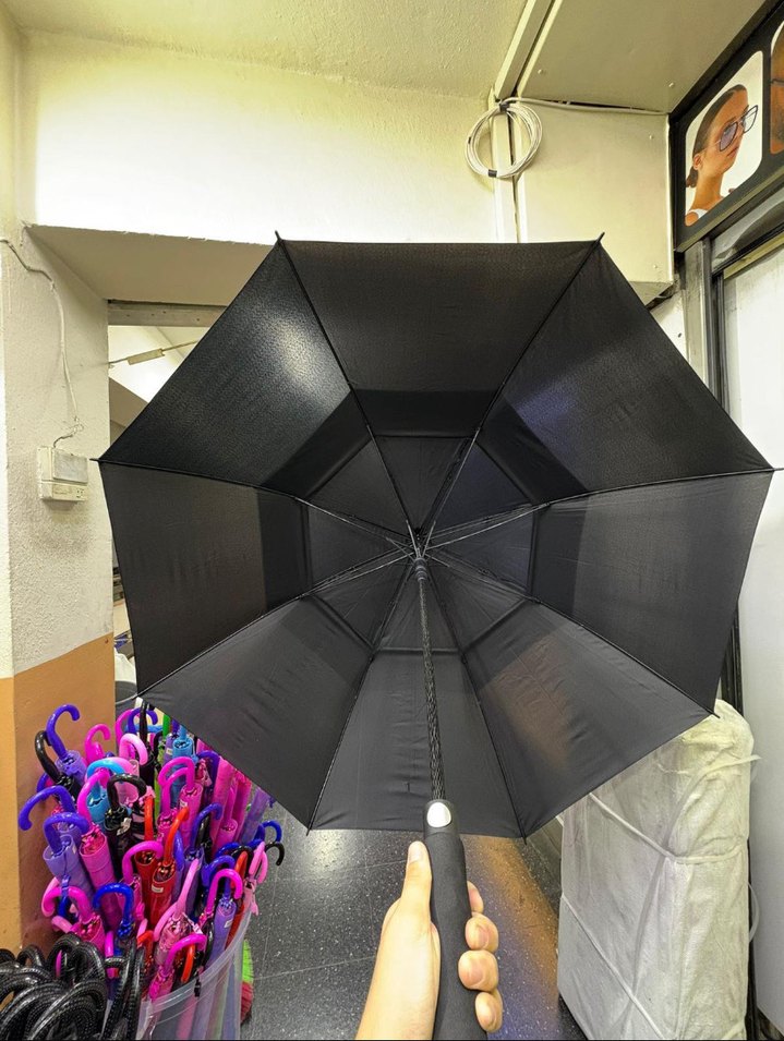 8 telli Ultra dayanıklı portakal şemsiye  - Görsel 2