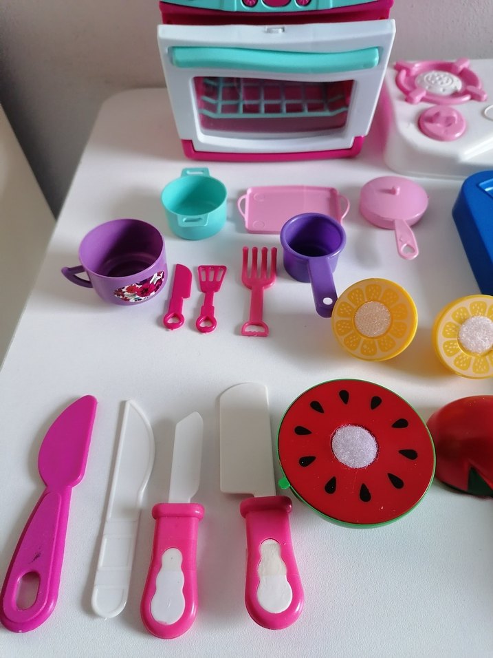 Renkli Oyuncak Mutfak Seti ve Aksesuarları - Görsel 2
