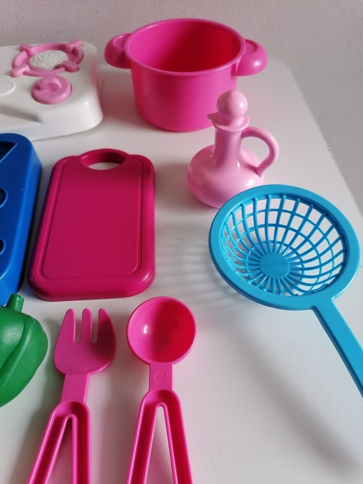 Renkli Oyuncak Mutfak Seti ve Aksesuarları - Görsel 5