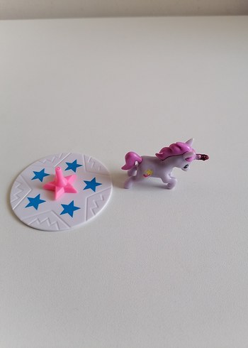 Beden Mor Pastel Unicorn Figürü