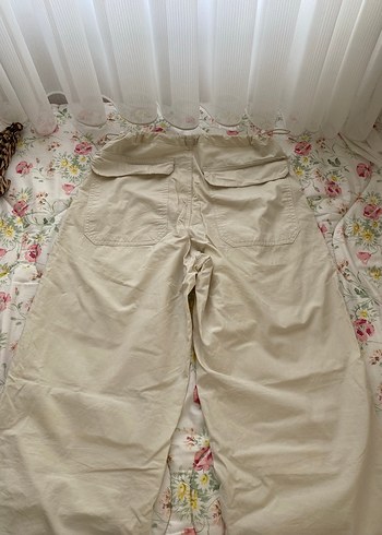 Bej Düğmeli parasut Pantolon - Görsel 3