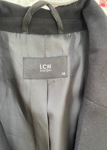 Kadın Siyah Keten Düğmeli Blazer Ceket - Görsel 2