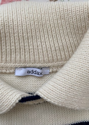 Çizgili Örgü Kadın Kazak - Görsel 2