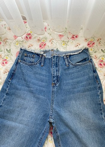 Kadın Mavi  Bol Kesim Denim Pantolon - Görsel 2