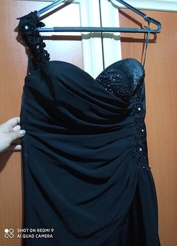 40 Beden Abiye gece elbisesi siyah 