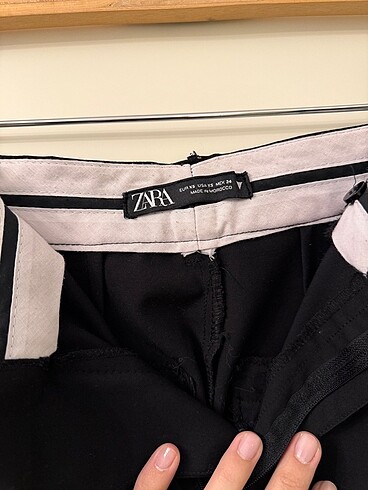 xs Beden siyah Renk Zara siyah kumaş pantalon