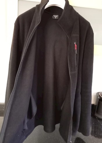 Fermuarlı Siyah Erkek Sweatshirt - Görsel 2