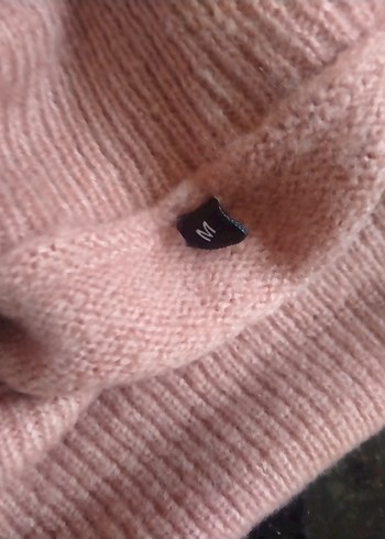 Gül Kurusu Karmen Yaka Salaş Kadın Kazak - Görsel 7