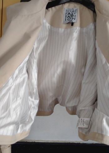 Bej Kemerli Kadın Kısa Tenç Crop - Görsel 5