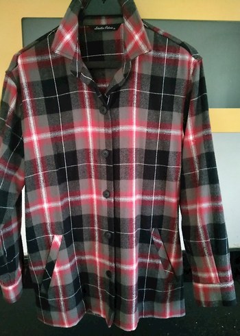 Pamuklu Ekoseli  Kadın Gömlek Tunik - Görsel 3