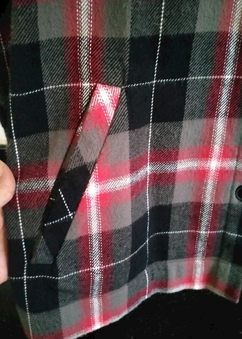 Pamuklu Ekoseli  Kadın Gömlek Tunik - Görsel 4