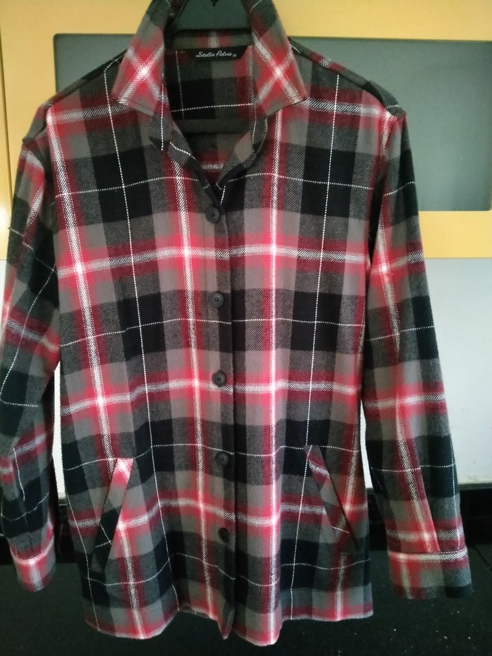 Pamuklu Ekoseli  Kadın Gömlek Tunik - Görsel 3