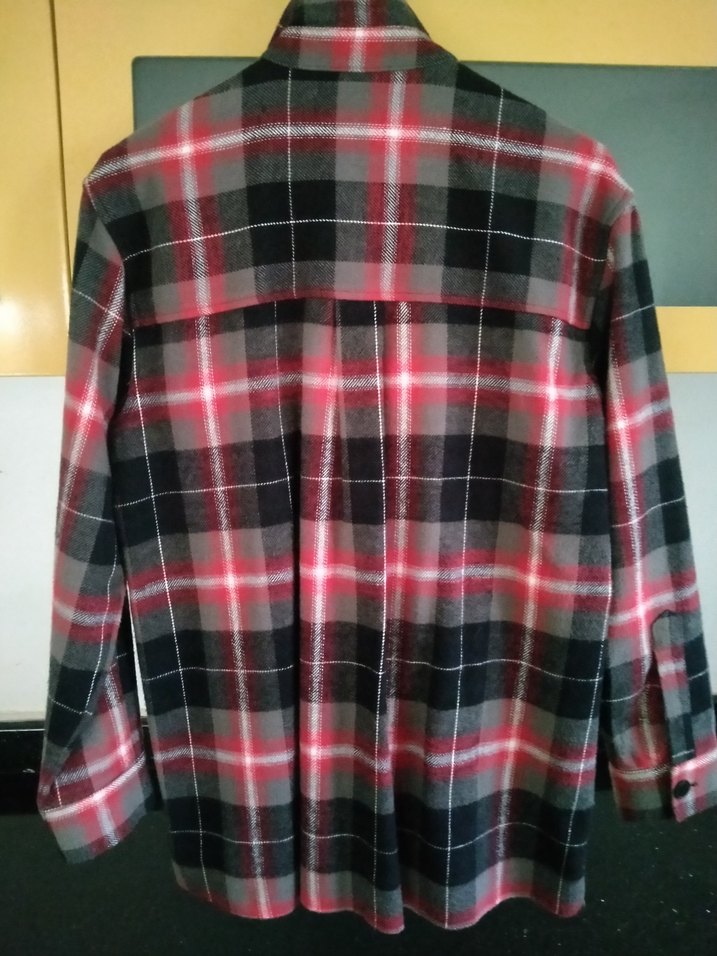 Pamuklu Ekoseli  Kadın Gömlek Tunik - Görsel 2