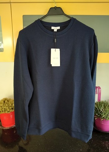 REİSS Lacivert Örgü Erkek Sweatshirt - Görsel 2