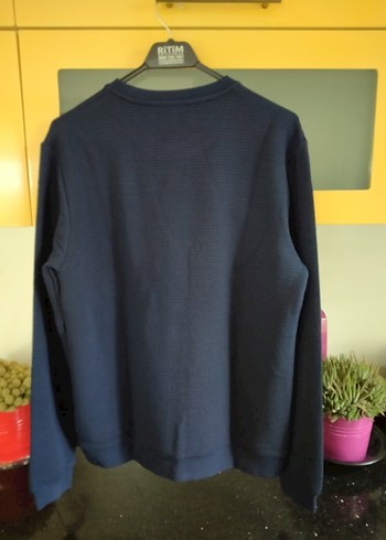 REİSS Lacivert Örgü Erkek Sweatshirt - Görsel 4