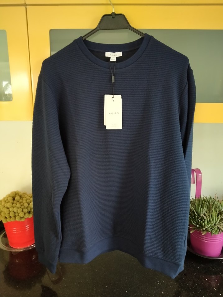 REİSS Lacivert Örgü Erkek Sweatshirt - Görsel 2