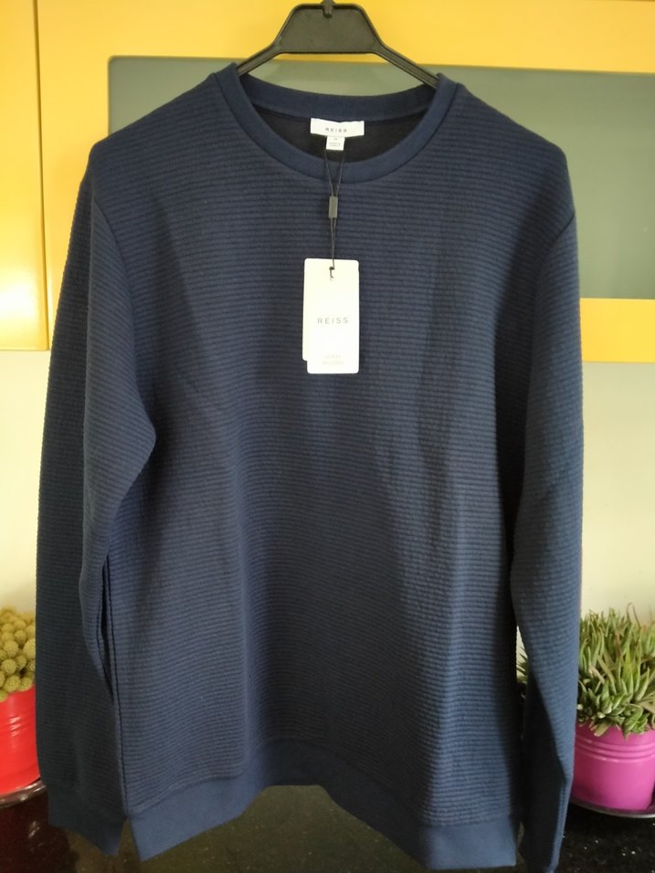 REİSS Lacivert Örgü Erkek Sweatshirt - Görsel 3