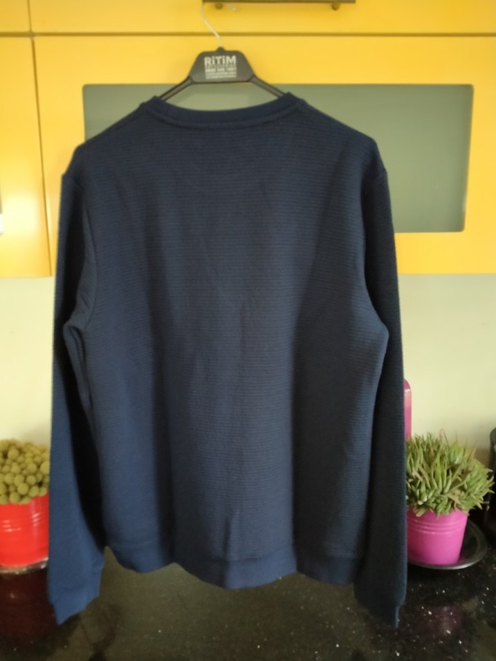 REİSS Lacivert Örgü Erkek Sweatshirt - Görsel 4