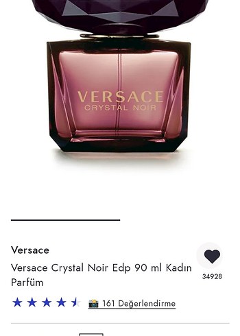 Versace Crystal Noir Kadın Parfüm 90 ml