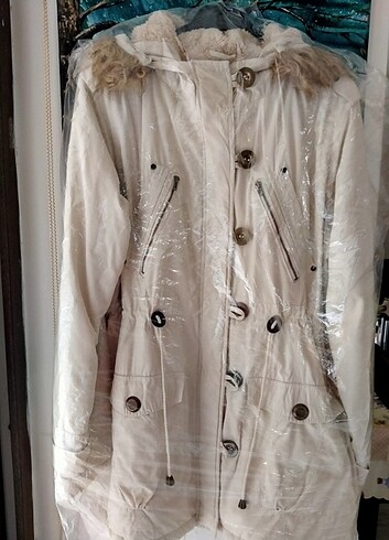 XSIDE Bej Bayan Kaban Parka  - Görsel 9